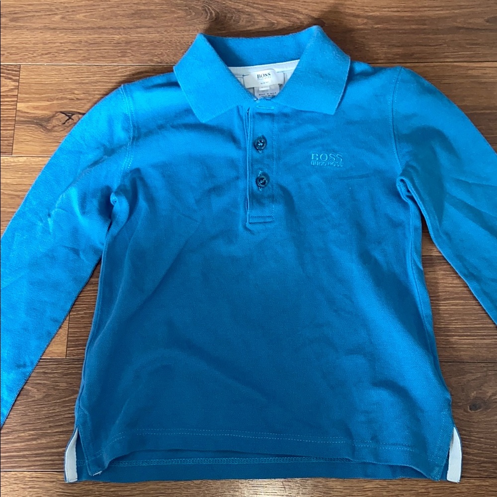 HUGO Boss Blue Polo Shirt for boys